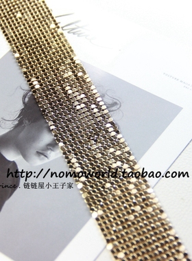 链链屋小王子家 合金亮片项圈 欧美朋克项圈 宽项圈 choker