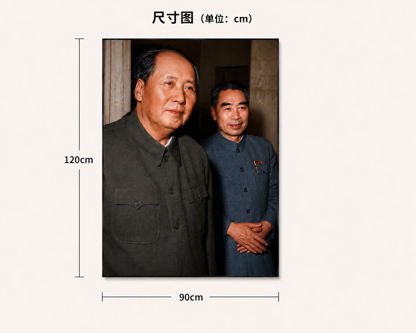 毛主席画像挂画客厅中堂装饰画伟人头像办公室书房挂墙照片装饰画