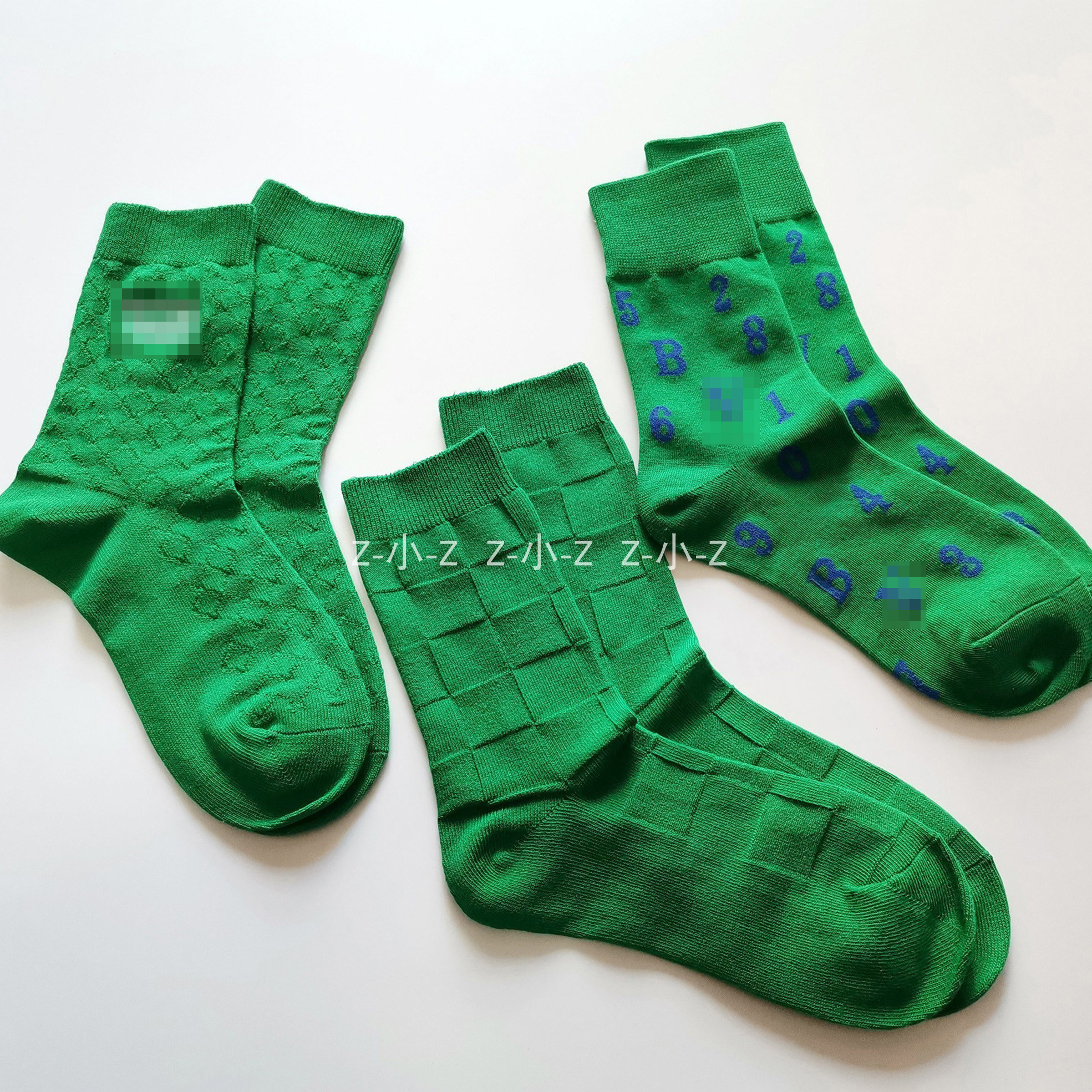 Z小Z~~网红爆款绿色潮牌中筒袜女 轻奢小众经典个性立体格纹袜子~,女士内衣/男士内衣/家居服,中筒袜,淘宝优惠券,粉丝福利购,淘宝优惠卷