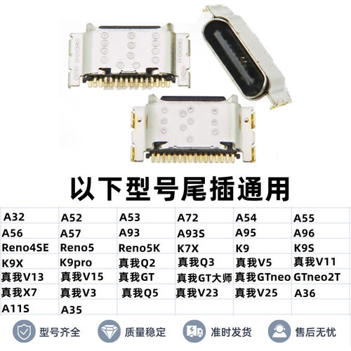 接口尾插适用A72A92A93A96