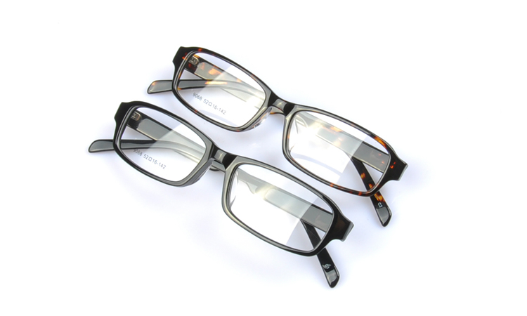 近视眼镜架男女款眼镜框 超轻板材 黑框眼镜可配镜 豹纹色不下滑