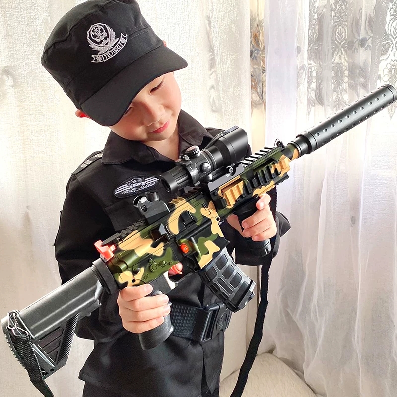 电动连发软弹枪儿童玩具枪M416机关狙击枪软蛋仿真男孩手小枪装备