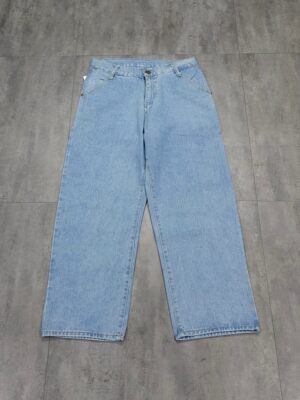 微瑕男女美式复古高街宽松直筒牛仔裤多袋工装裤伐木街舞阔腿裤