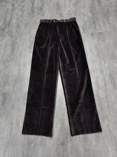 通勤简约百搭气质灯芯绒长裤 微瑕古着秋冬男士 复古商务休闲老西裤