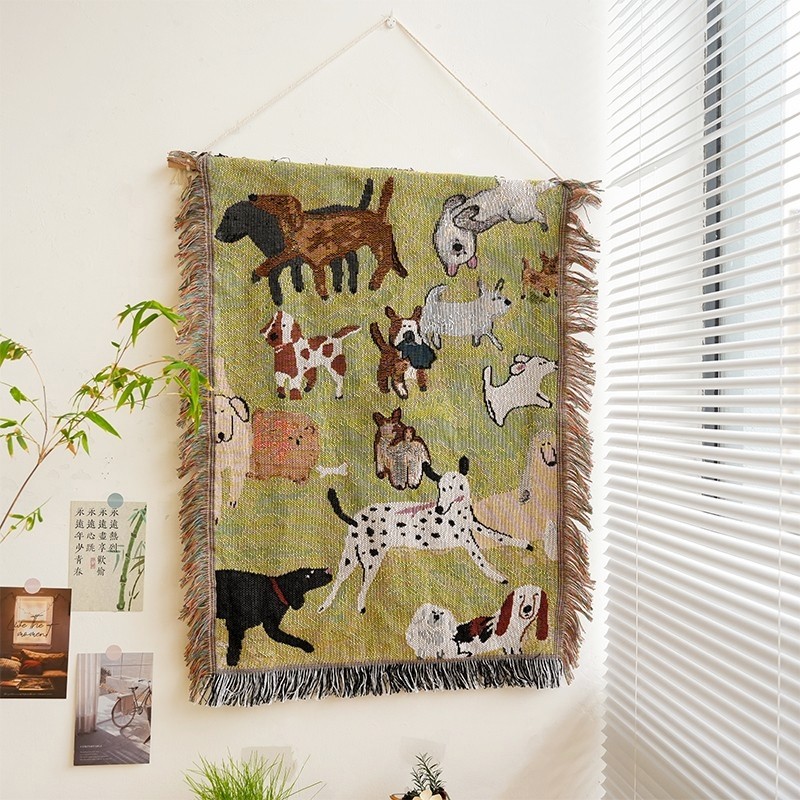 美式卡通挂毯房间装饰背景墙壁挂露营氛围布置背景布挂布柜子盖巾,居家布艺,挂毯/壁毯,淘宝优惠券,粉丝福利购,淘宝优惠卷