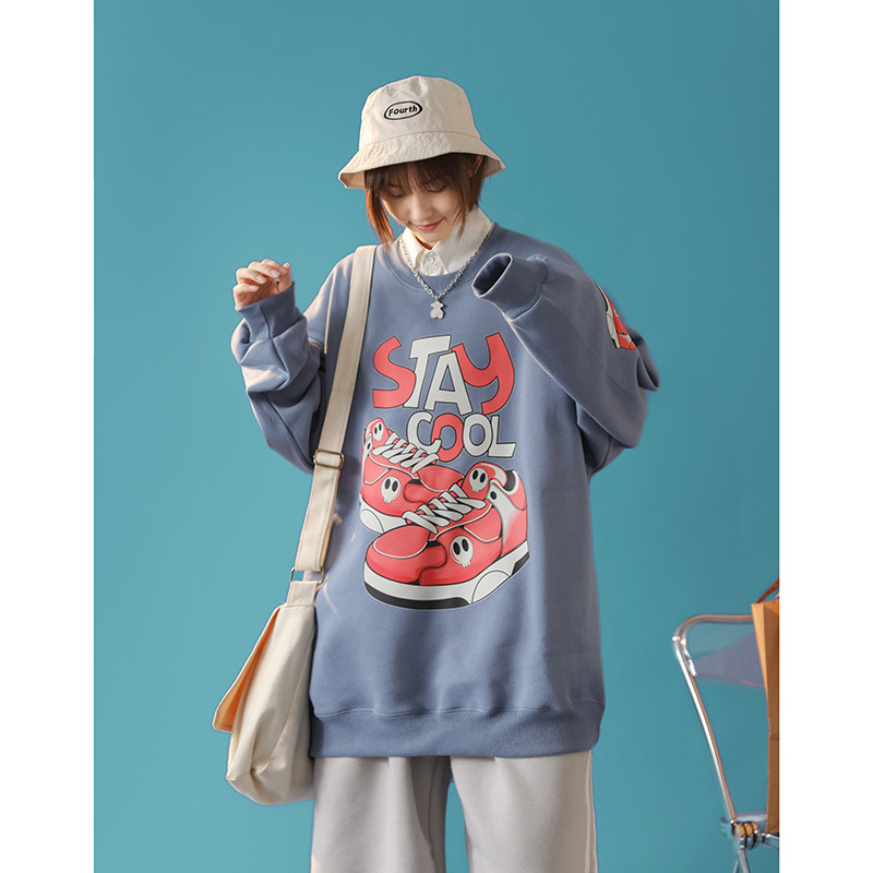 @中性风2025新款圆领卫衣图形印花情侣秋冬WY605P43控58,男装卫衣,星座517A-1