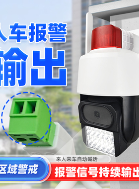 报警输出摄像头信号联动人形检测区域入侵车辆警戒语音提示监控器