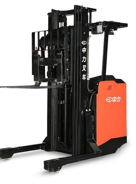 高111.2吨CQD12SSD1站驾双剪刀叉前移式电动叉车 货叉缩堆伸车