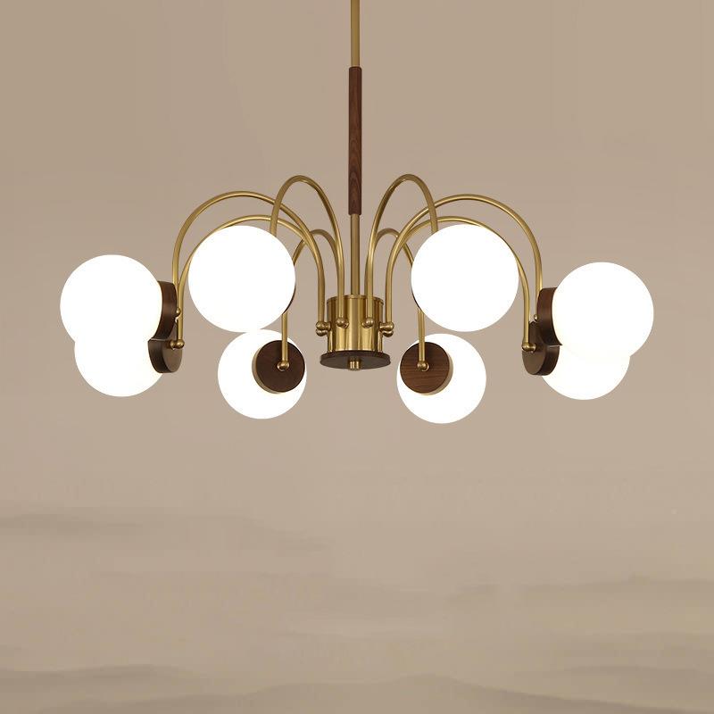 法式中古客吊灯厅欧创意卧室灯餐460实木厅日式复古北侘寂风民宿