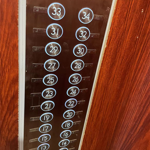 电梯按钮盲文贴片不锈钢材质国标