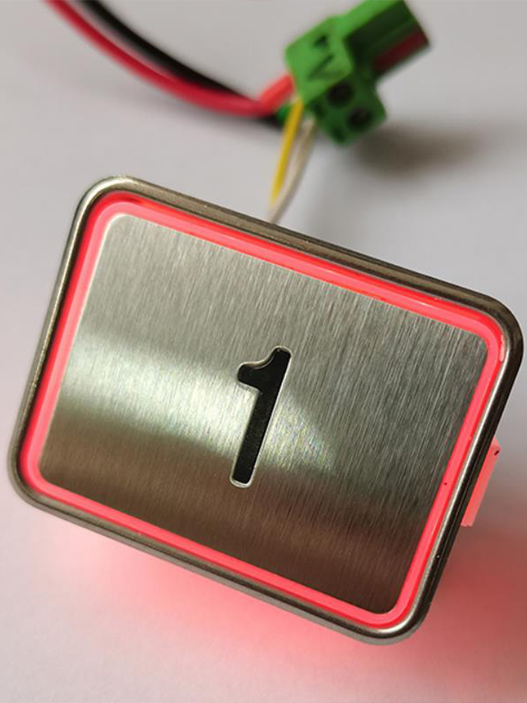 三菱电梯按钮MTD340方形红光箭头