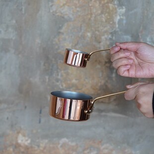 法国原装进口1830mauviel迷你铜锅纯铜复合平底锅高端私厨料理edc