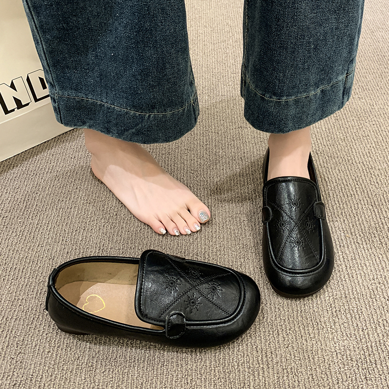 妈妈单鞋2025新款春秋老北京布鞋