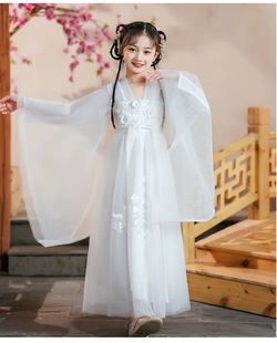 小女孩国风160码 春秋公主裙连衣裙套装 女童古风超仙2025新款 010