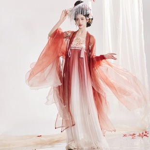 133 2025新款玉术【桃颜】女诃子裙大袖衫重工刺绣仙女套装S码