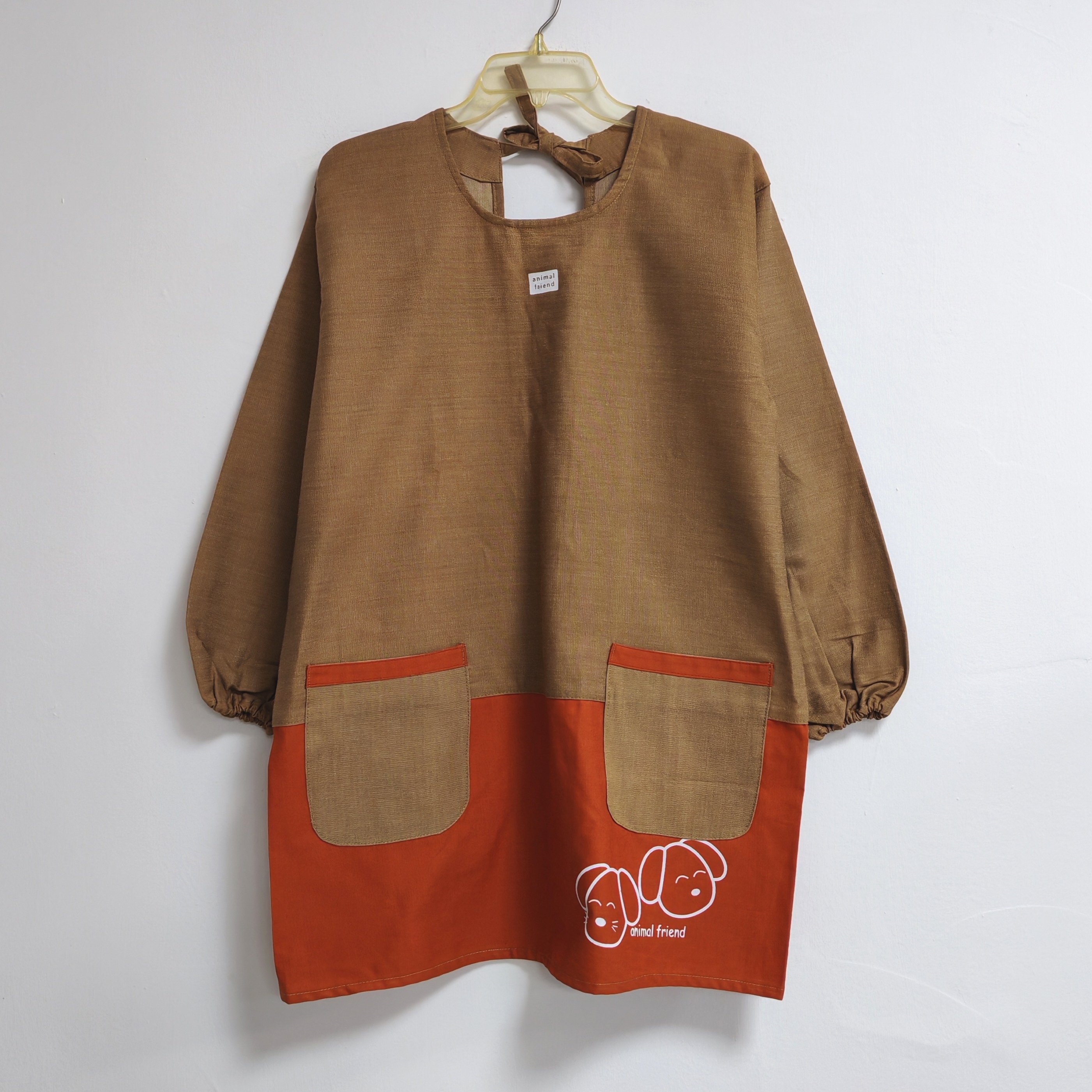 包邮成人女孩长袖围裙反穿罩衣 家居布艺美术培训韩版时尚,家庭/个人清洁工具,围裙,淘宝优惠券,粉丝福利购,淘宝优惠卷