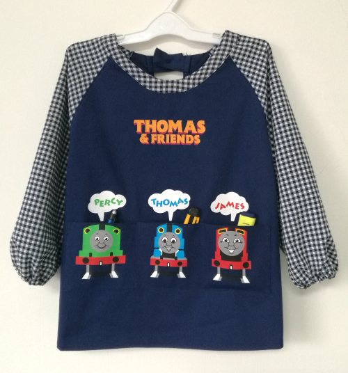 纯棉反穿罩衣幼儿园长袖围裙