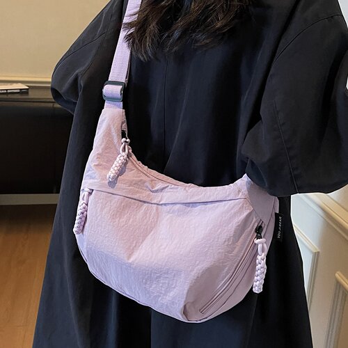 2026新款大容量通勤饺子斜挎包