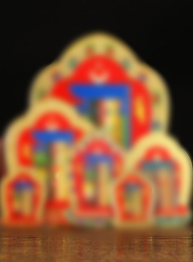 新款纯铜彩绘十相车贴门贴珐琅彩吉祥自在铜卡背面不干胶