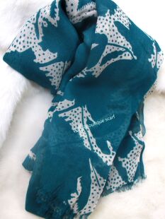 【西班牙MD】出口外贸 女士莫代尔真丝 围巾 两色入scarf丝巾