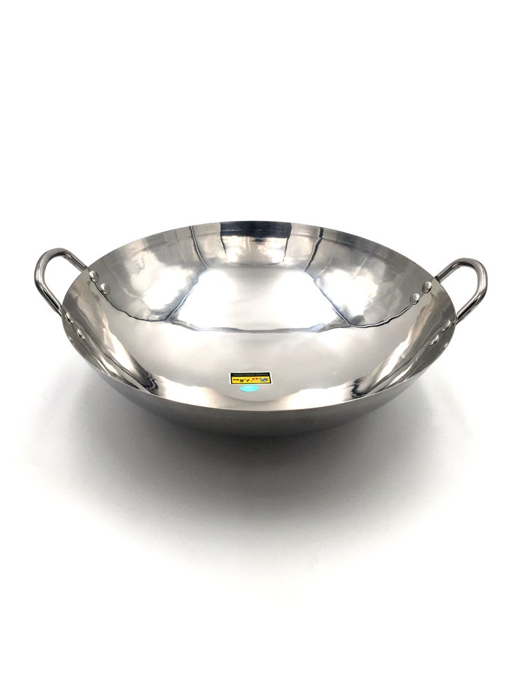 Stainless Steel Wok 加厚不锈钢无磁无涂层双耳圆底炒锅商用家用 厨房/烹饪用具 炒锅 原图主图