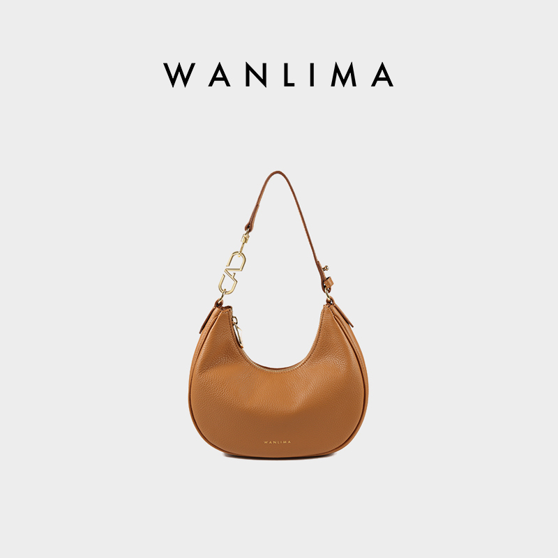 万里马女包斜挎包头层牛皮