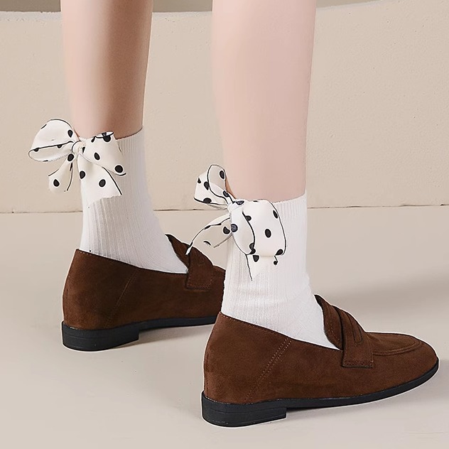 现货~复古绒面棕色乐福鞋女通勤