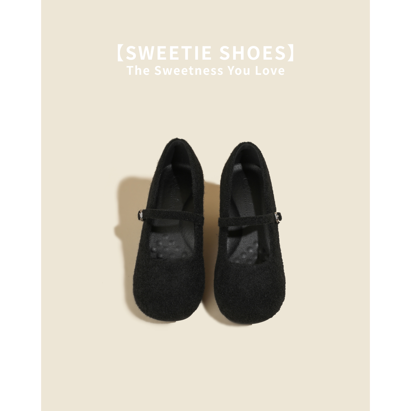 8cm增高法式黑色粗跟单鞋 水钻装饰高跟鞋 秋冬职场工作通勤女鞋