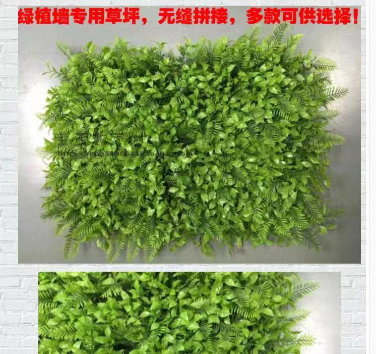 仿真草坪装饰壁挂绿化墙体户外植物墙绿植墙 仿真木兰草 富贵叶草