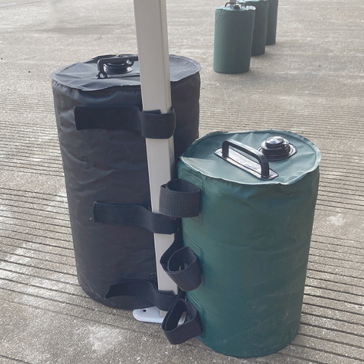 帐篷固定底座水桶注水装沙配重水袋黑色防风加重户外广告蓬压重