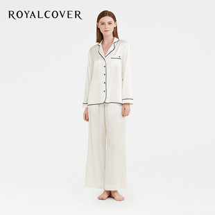 ROYALCOVER 春秋可外穿睡衣女 100桑蠶絲長袖 羅卡芙真絲家居服套裝