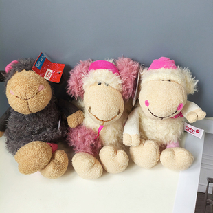 外贸单欧美可爱毛绒小羊治愈系公仔摆件超萌布偶儿童闺蜜礼物咩咩