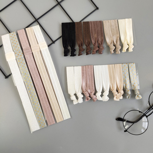 韩版简约可爱皮筋发绳发带发圈扎头发绑头发马尾皮筋10条组