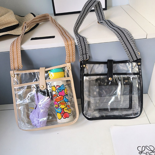 透明果冻包时尚ins女士斜挎包