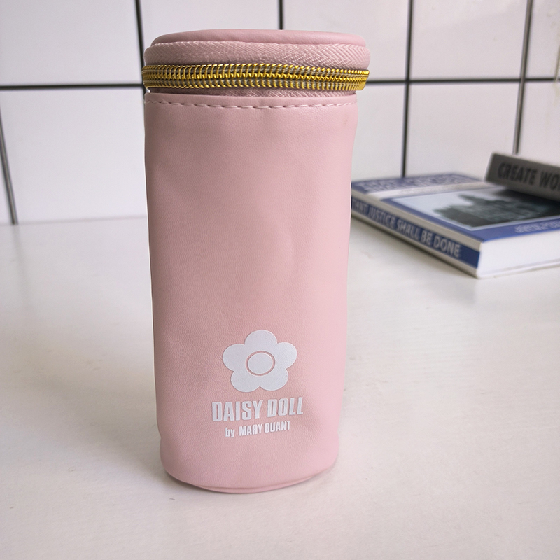 少女心粉嫩圆筒笔袋化妆笔
