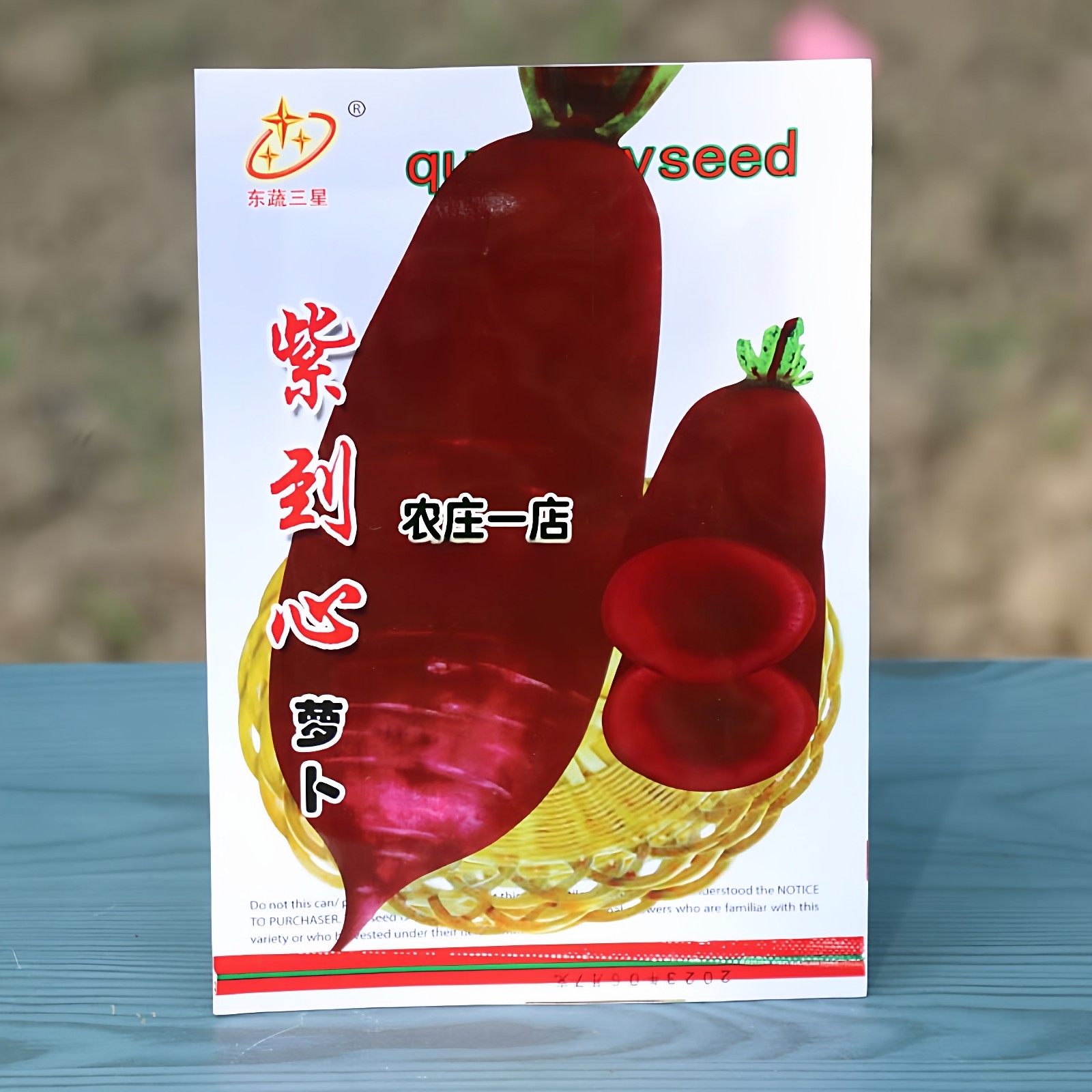 紫皮紫肉口感味甜红皮萝卜种子籽