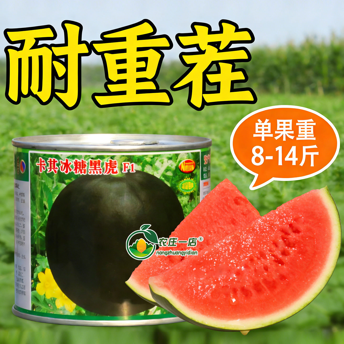 冰糖黑皮西瓜种子重茬高产易坐果