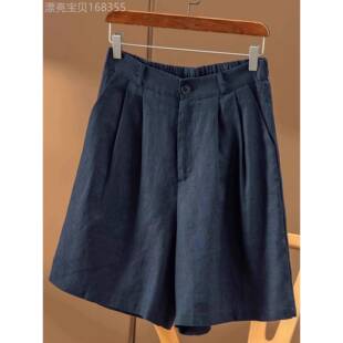 夏季女性休闲阔腿短裤新款大码宽松修身时尚多用途高腰五点裤，适