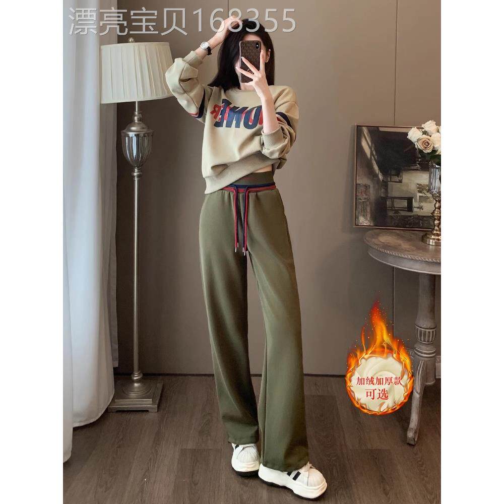 欧洲站运动休闲 套装女秋冬款2025新款时尚洋派减龄加绒卫衣两件
