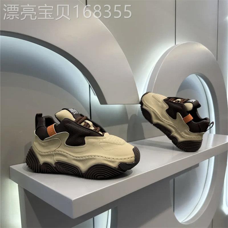 潮牌男鞋春秋季新款时尚增高厚底老爹潮鞋时尚耐磨百搭运动休闲鞋