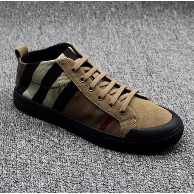 韩国专柜 欧洲站真皮时尚男鞋2025秋冬新款高帮板鞋百搭休闲鞋