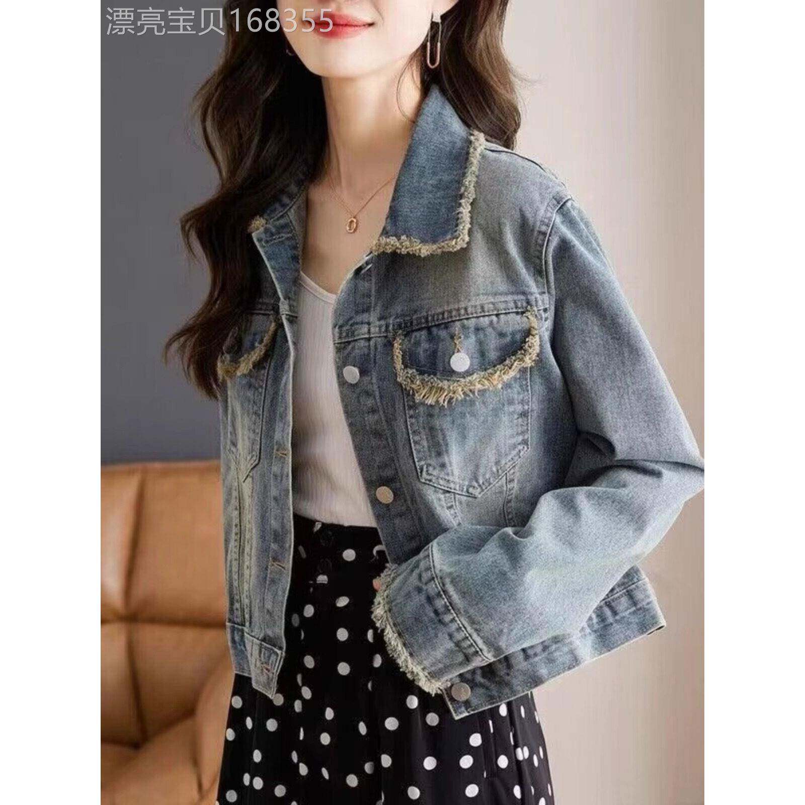 牛仔外套女春秋2025新款韩版时尚覆古减龄百搭短款休闲夹克上衣潮