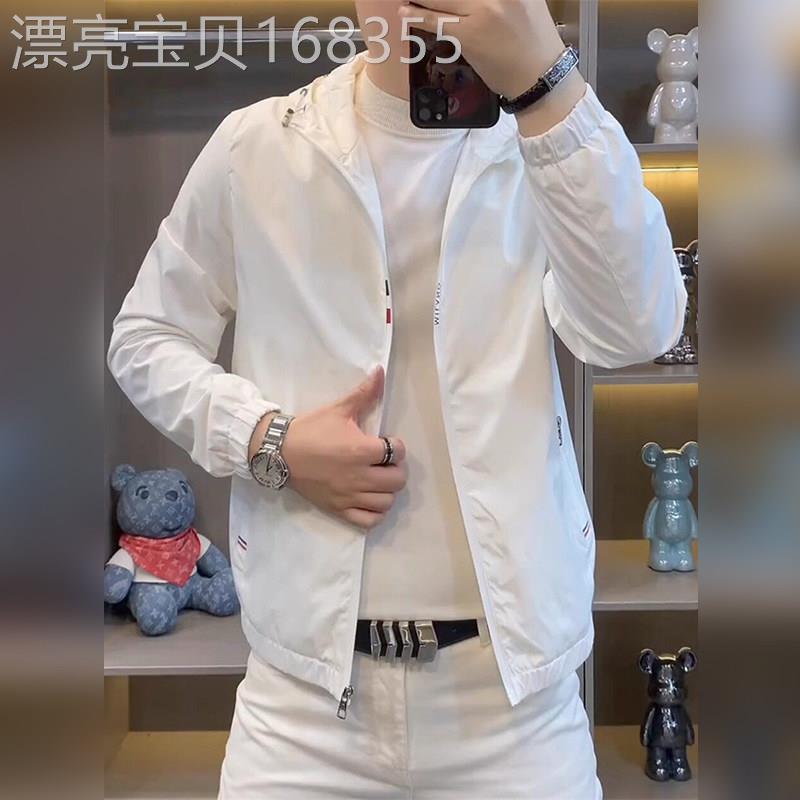 轻奢2026春夏季男士连帽夹克帅气范休闲时尚个性高级感舒适外套
