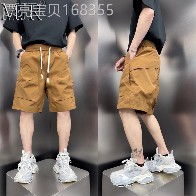 高端多口袋工装短裤男士2026新款运动五分裤男夏季户外速干沙滩裤
