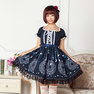 lolita日系甜美软萌妹子小樱魔法阵连衣裙娃娃洛丽塔礼服洋装JSK