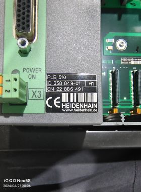 海德汉 iTNC530 CNC4290 PLB 510 358849-01 4口插槽基本模块 PLC