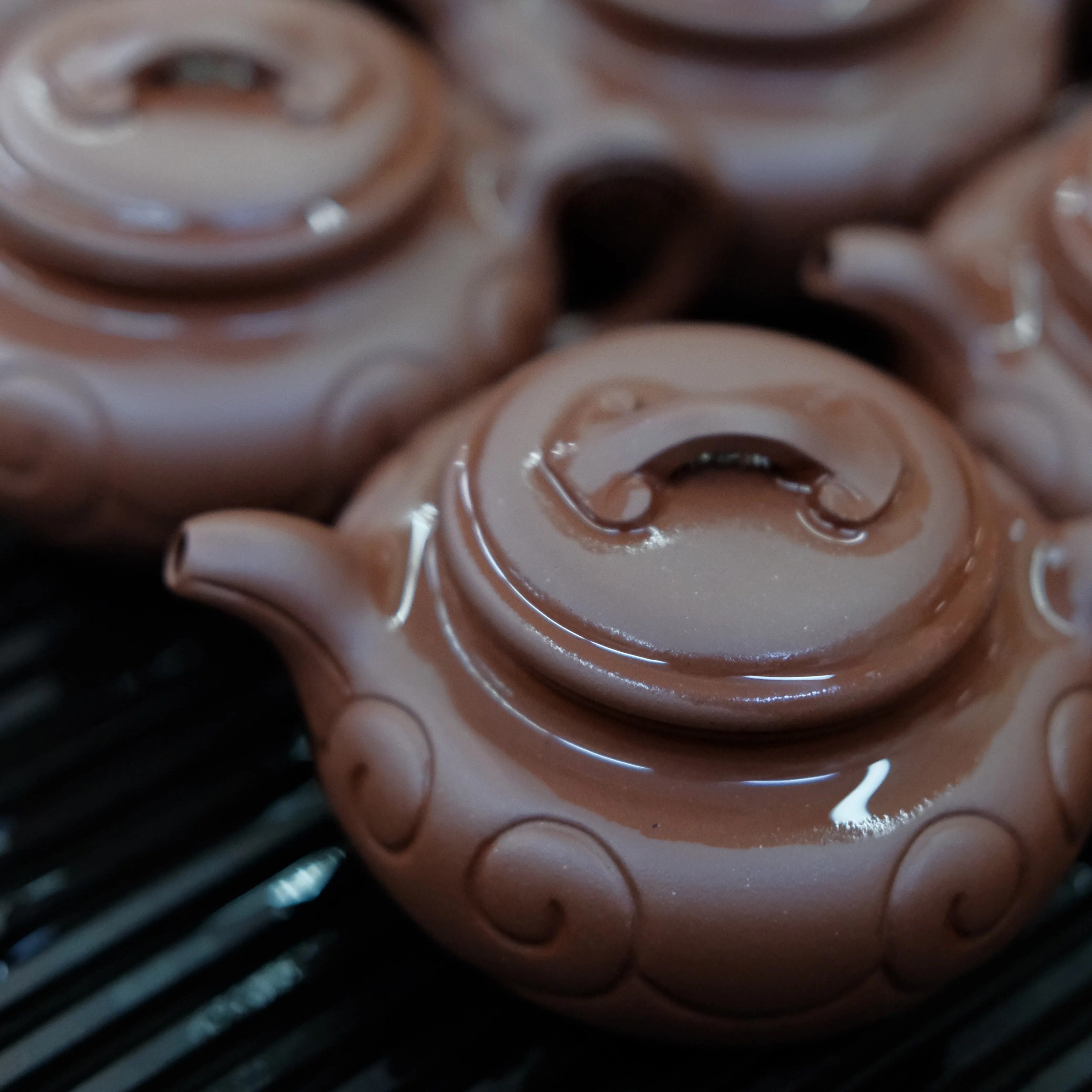 底槽清宜兴紫砂壶一茶器仿古如意