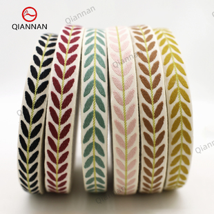 25mm高品质提花棉织带DIY箱包手机背带发饰家纺布艺鞋 饰辅料 帽装