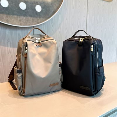 高级轻便旅游双肩包女2025新款时尚高颜值牛津布电脑通勤女士背包