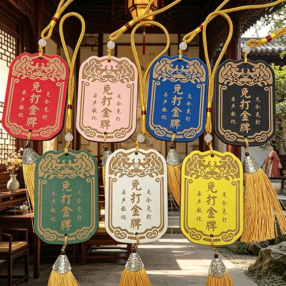 定制免打金牌免死金牌免罚金牌免揍金牌剧本杀身份牌道具木牌刻字